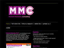 Tablet Screenshot of michelemadansky.com